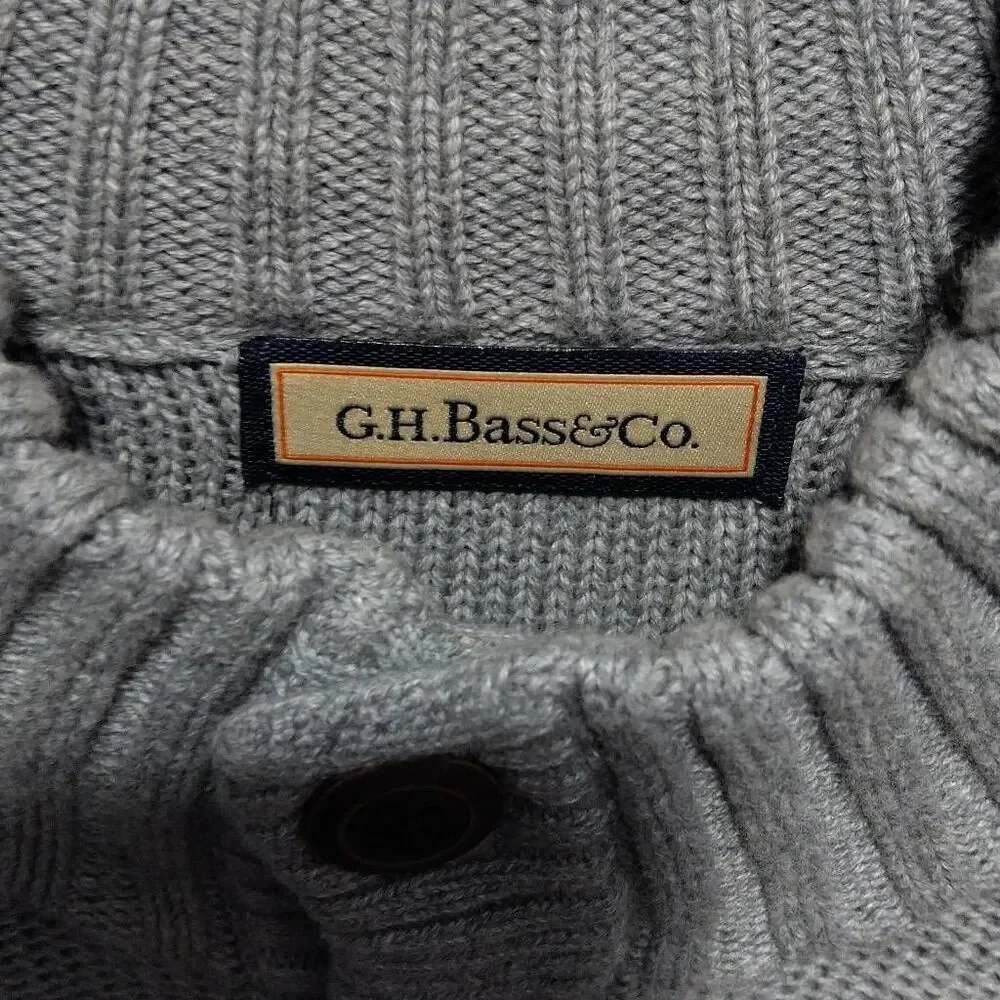 G.H. Bass Sweater Men's Large 100% Cotton Nordic Excellent Condition